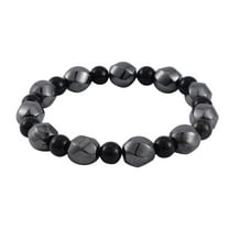Hematite Healing Pain Relief Black Shungite  Beads Beaded Bracelet for Women Birthday Gifts