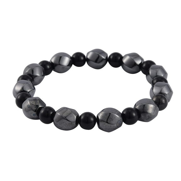 Hematite Healing Pain Relief Black Shungite  Beads Beaded Bracelet for Women Birthday Gifts