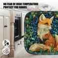 thumbnail image 5 of 4 Pack Pot Holders,Kitchen Essential, Potholder Set,Fox In A Greenery Filled Decorative Illustration, 5 of 6