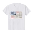 thumbnail image 6 of Byoo Toddler Girls US Flag Print T-Shirt Patriotic Short Sleeve Casual Crew Neck Kids Tee, 6 of 6