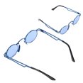 thumbnail image 3 of SOJOS Gafas de sol cuadradas de moda gafas de sol azules gafas de sol de estilo único con protección UV gafas de sol de protección para los ojos al aire libre para mujeres ANGGREK Otros, 3 of 8
