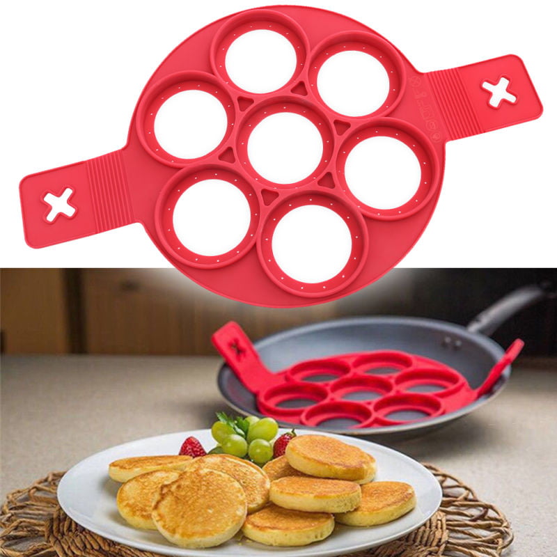 Non Stick Pancake Pan Flip Perfect Breakfast Maker Egg Omelette Flipjack Tools