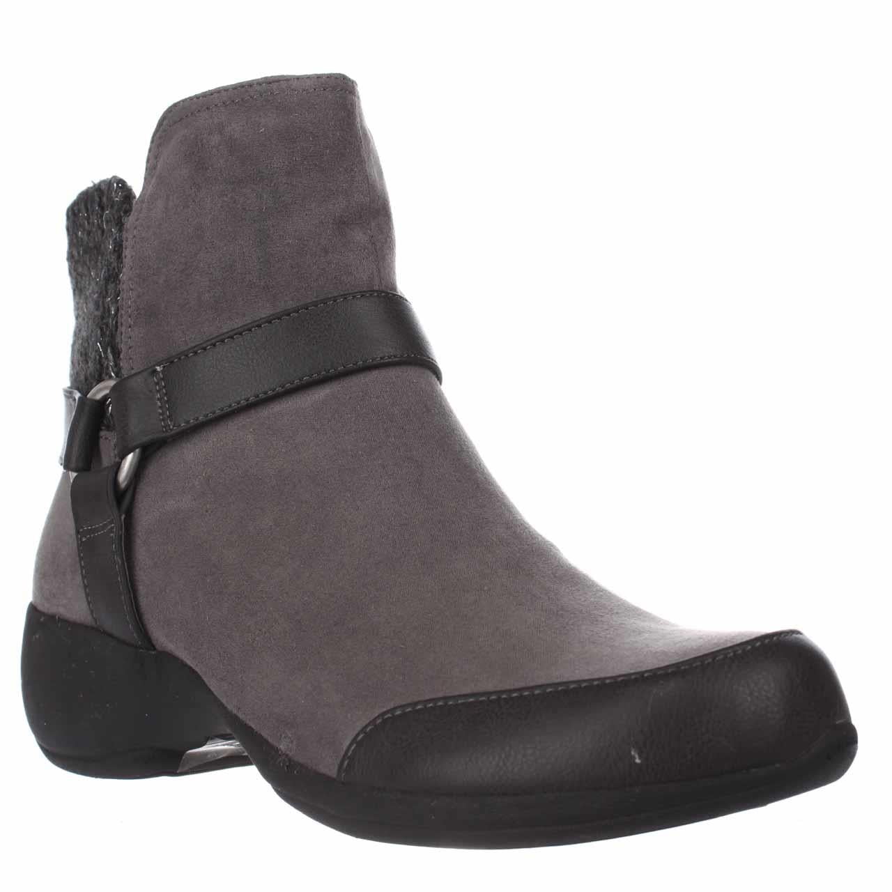 Womens naturalizer Jovial Harness Wedge Ankle Boots - Grey - Walmart.com