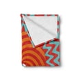 thumbnail image 2 of Vintage Soft Flannel Fleece Throw Blanket, Inner Eye in Centre of Spiral Lines with Concentric Circle Pattern Hypnotic Art, Cozy Plush for Indoor and Outdoor Use, 50" x 60", Multicolor, by Ambesonne, 2 of 6