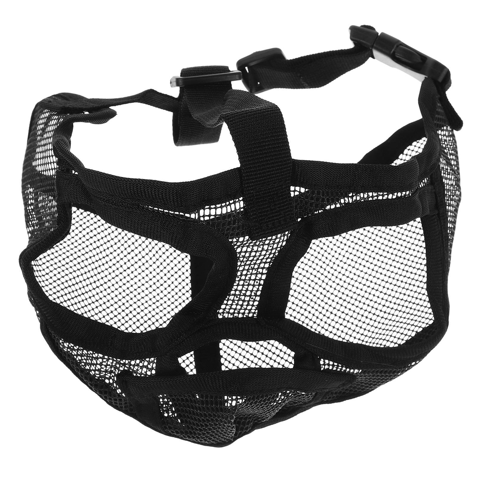 FOMIYES Adjustable Breathable Dog Muzzle for Short Snout Dogs Soft Mesh Design