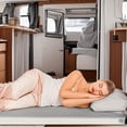 thumbnail image 6 of Memory Foam Camping Mattress Pad, Portable Foam Sleeping Pad for Camping, Roll Up Mattress Sleeping Mat for Adults Floor Mattress Guest Floor Bed for Sleepover, Car, Tent SUV Cot Mattress, 72.x24in, 6 of 15
