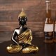 thumbnail image 4 of 2x estatuas de Buda, figuras de budismo taindés dorado, , escritorio, oficina, sa de escultura, Yoga, Buda, meditación, Alt, decoración de Sunnimix Estatua de Buda tailandés, 4 of 7