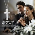 thumbnail image 4 of Cremation Necklace For Ashes Urn Necklace Cross Necklace Cross Pendant Necklace Cremation Jewelry For Ashes Men Women, 4 of 4