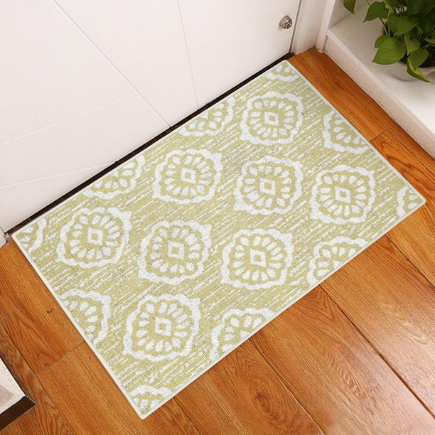 Sussexhome Flower Collection 2 x 3 Foot Heavy Duty Low Pile Rug Runner