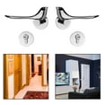 thumbnail image 3 of yuksok Poignée de Serrure de Porte Anti-Rouille Matériel de Porte Minimaliste Poignées Internes Levier de Serrure de Poignée Serrure de Porte pour Chambre, 3 of 9