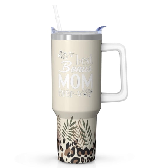 Birthday Gifts for Mom from Daughter Son - 40 Oz Stainless Steel Tumbler with Straw - Mothers Day Christmas Valentines Gift for Mom Wife - Insulated Cup