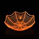 thumbnail image 1 of Decoraciones de Halloween para el hogar, plato de plástico negro, Morado, naranja, telaraña, comida, fruta, suministros para fiestas de Halloween, 2023, 1 of 4
