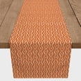 thumbnail image 3 of Creative Products Hand Drawn Aztec Squiggle Orange 16x72 Poly Twill Table Runner, 3 of 3