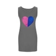 thumbnail image 4 of Aobny Valentine's Day Night Gown Sleeveless Heart Womens Sleep Dresses Cooling Gray Short Cute Nightgowns for Women,M, 4 of 6