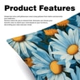 thumbnail image 2 of Daisy Inserts with Chair Pillow Covers - Set of 2, Unique Patterns, Various Sizes 16x16, 18x18, 20x20 Inches for Home Decor and Special Occasions, 2 of 6