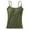 Green, variant on Seductiva Women's Smooth Cotton T-Shirt Bra Women's Camisole Tops with Built in Bra Neck Vest Padded Slim Fit Tank Tops Comfort Fit Full-Coverage Bra