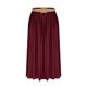 thumbnail image 1 of Faldas de Cintura Elástica para las Mujeres de Moda Color Sólido Flamed Tobillo Faldas Casuales para las Mujeres Verano Poliéster, 1 of 7