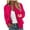 Hot Pink, variant on Womens Jackets Casual Floral Zip Up Jacket Spring Long Sleeve Lightweight Short Outwear Tops Stand Collar Coat Coats for Women Green M