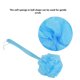 thumbnail image 3 of Bola de ducha para baño, cepillo para espalda y cuerpo, esponja supersuave colgada de malla, mango largo de plástico (azul), 3 of 8