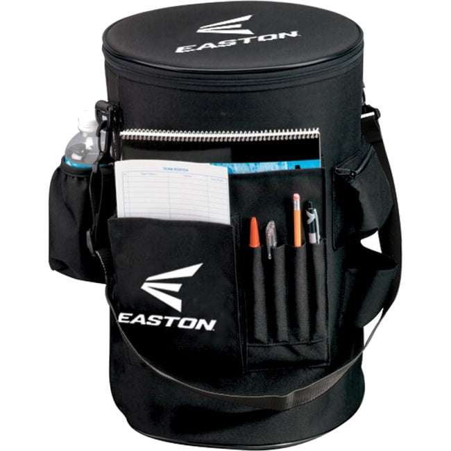 Easton Coaches Baseball/Softball Cushioned Bucket Cover/Organizer, Black