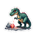 thumbnail image 3 of cartoon Dinosaur Stickers, Waterproof Dinosaur Sticker for Water Bottle Laptop Phone Cases Planner Skateboard Luggage Helmet Party Favor Decor, Ideal for Adults Teens Teacher Rewards, 3 of 8