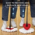 thumbnail image 6 of EasyWring Spin Mop and Bucket System with Foot Pedal, Hands-Free Wringing, 360° Triangle Head, Extendable Handle, 6 of 12