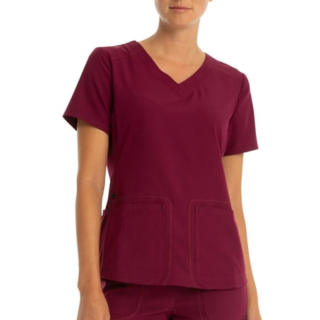 

Scrubstar Women s Active Stretch High-Low Hem V-Neck Scrub Top WD613