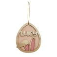 thumbnail image 2 of ABPWLY Wooden Rabbits Hanging Ornament Easter Eggs Decorative Scene Setter Props Clearance Dorm Room Essentials Canada Days Room Decor Home and Kitchen, 2 of 6