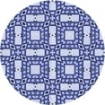 thumbnail image 1 of Ahgly Company Indoor Square Patterned Sapphire Blue Area Rugs, 3' Square, 1 of 6