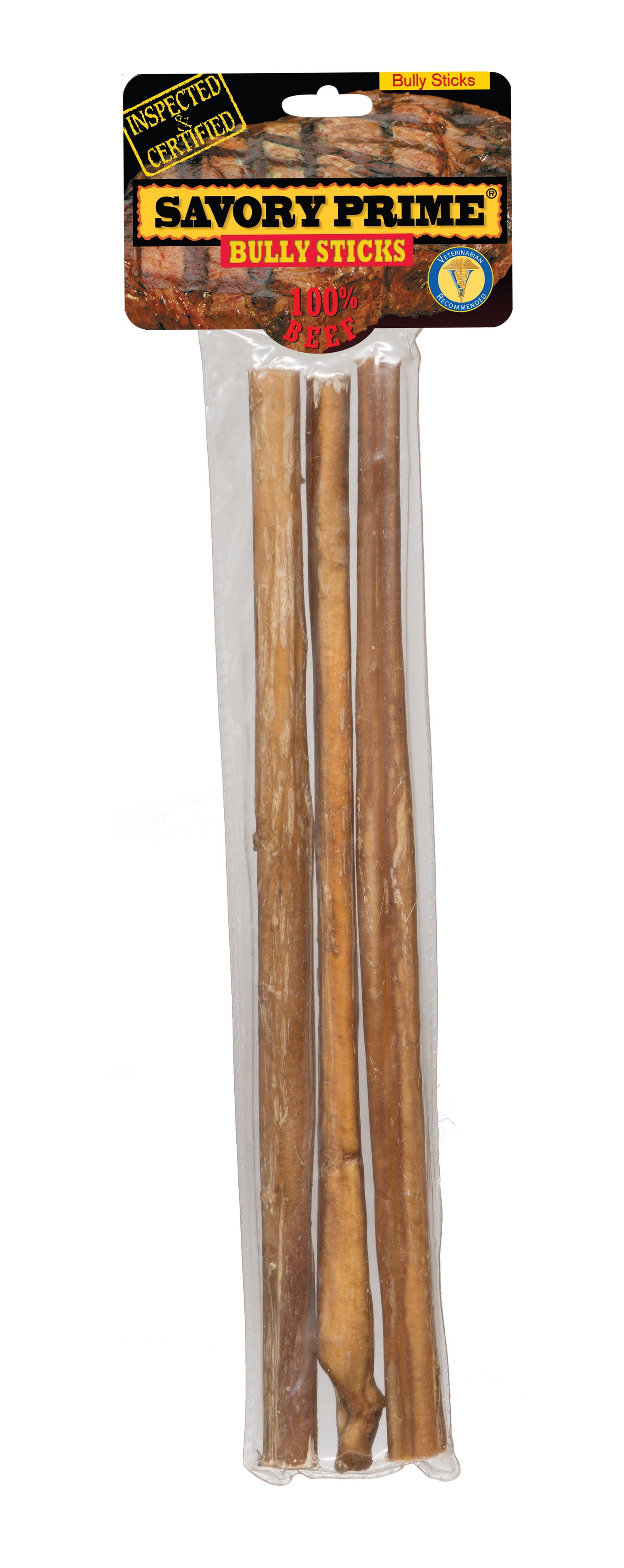 Savory Prime 12" American Bully Stick Dog Bone, 3 Count
