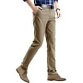 thumbnail image 3 of Matchstick Men’s Slim-Fit Flat Front Tapered Casual Chino Pants, 3 of 10