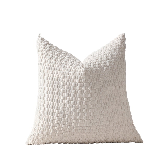 Fundas de Almohada Tamaño Estándar Funda de Almohada Tejida Suave Tamaño Estándar Respirable Cara Amable Funda de Almohada Tejida Decorativa Cubierta de Almohada
