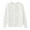 Blanc, variante sur Wdgfv Cardigan à Col Rond pour Filles, devant Boutonné, Chandail Tricoté d'École, Doux et Chaud, Design Confortable, Tenue de Tous les Jours, Bleu, 9-10 Ans