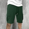 thumbnail image 4 of 2025 Men's Casual Pants Mens Cargo Shorts Trend Cute Plush athleisure Loose Micro Elastic Moccasins Quarter Pants Track Pants Short Pants Men Dress Pants for, 4 of 6