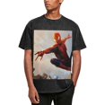 thumbnail image 1 of Spider-Man 230g Vintage Washed Drop Shoulder T-Shirt - Iron On, 1 of 7
