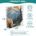 thumbnail image 5 of Bear Iceberg Trees Mountain Lake 3 Ring Binders 1.5 inch Hardcover File Folders with Interior Pockets A4 Size Organizer for School Office Hospital Set of 2, 5 of 8