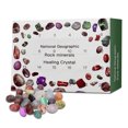 thumbnail image 1 of Calendario de Adviento de Navidad Natural Stones24 piedras coloridas guijarros navidad adviento calendario mini cristales decoración pulida grava colección ornamento oficina hotel Inevent HA009942-00B, 1 of 7