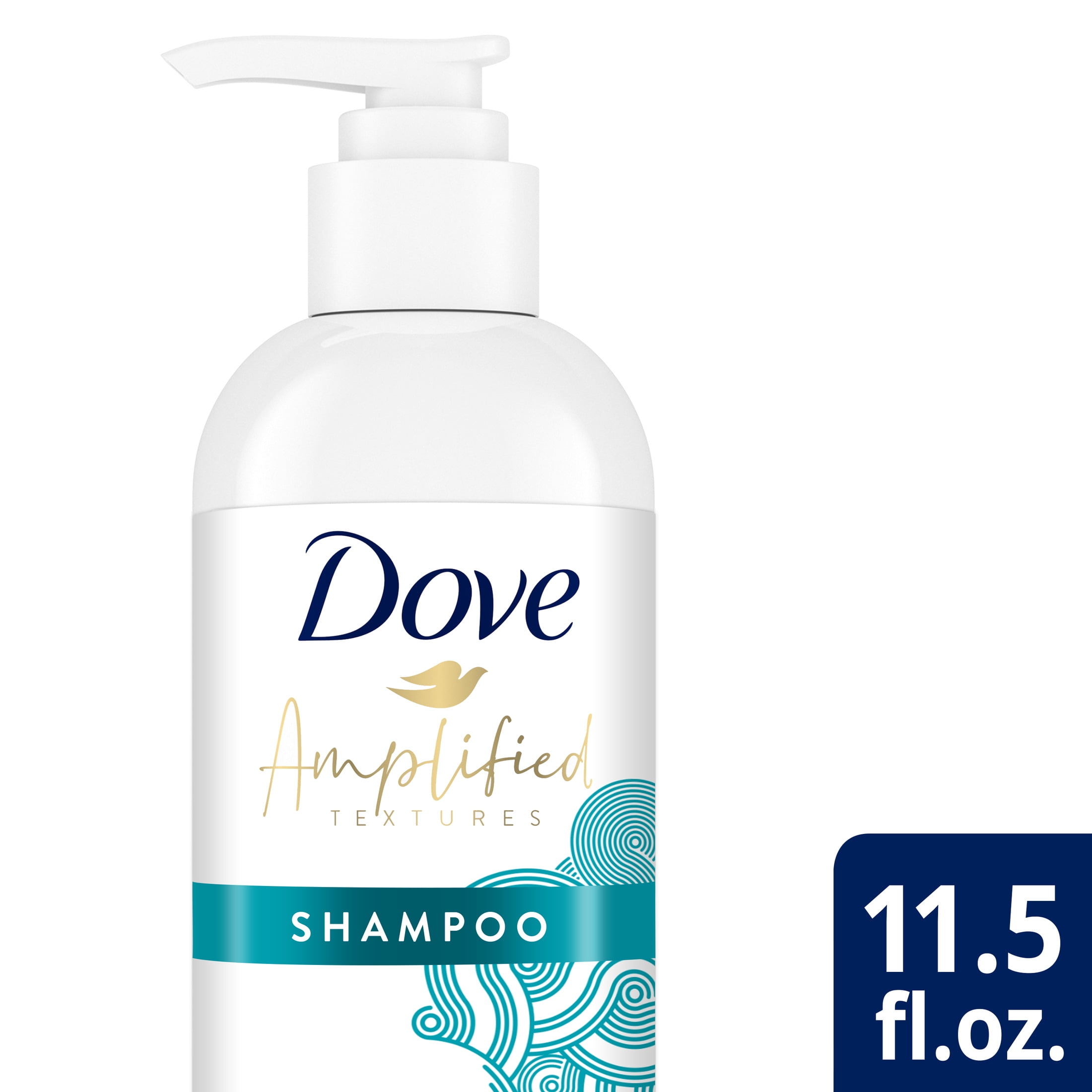 Dove Amplified Textures Hydrating Cleanse Moisturizing Shampoo 11.5 fl oz -  Walmart.com