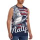 thumbnail image 2 of Fotbe Mallard Duck With American Flag Men's Camiseta sin Mangas Estampada para Hombres, Playera Casual para Gimnasio, Entrenamiento, Playa-3X-Large, 2 of 7