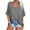 Gray, variant on Women's Oversized V-Neck T-Shirts Summer Casual Loose Fit Short Sleeve Top Tees