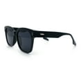 thumbnail image 4 of Womens Fun Pop Color Oversized Horn Rim Retro Plastic Fashion Sunglasses All Black, 4 of 6