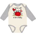 thumbnail image 3 of Inktastic Too Cute Crab Boys or Girls Long Sleeve Baby Bodysuit, 3 of 5