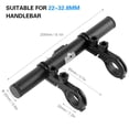 thumbnail image 4 of Bicycle Handlebar Extended Bracket USB Charging Power Bank Bike Front Light Mount Bar Holder Multifunction, 4 of 8