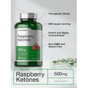 Raspberry Ketones | 500mg | 180 Capsules for Men and Women | by Horbaach