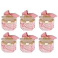 thumbnail image 2 of Caja de dulces de boda Hexagonal innovadora, caja de dulces pequeña y segura portátil para cumpleaños, Navidad, cinta dorada roja, 50 Uds., 2 of 8
