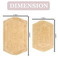 thumbnail image 6 of Home Weavers Waterford Collection 100% Cotton Non-Slip Bathroom Rug Set Machine Washable Bathroom Rug-17"x24", Bath Rug- 21"x34", Yellow Color 2 Piece Bath Rug set, 6 of 8