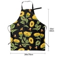 thumbnail image 2 of Kdxio Bees and Sunflowers Apron with Pockets Adjustable Kitchen Aprons for Men Women Waterproof Aprons for Cooking,Drawing,Crafting, Baking Household Cleaning, 2 of 8