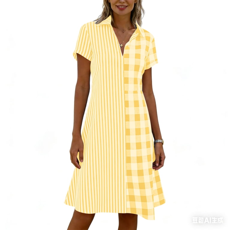 chinese dress ladies Cherry Plaid Ruched Side Sleeveless Mini Dress main image 0