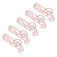 thumbnail image 4 of Clips de Papier, Mini Portable Belle Note Forme Métal Trombones Galvanoplastie Or Rose pour la Classification des Fichiers, 4 of 8
