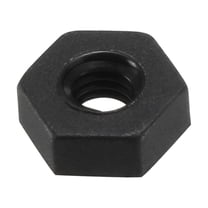 Hex Nut, Metric Nylon M2.5 Thread Hexagon Nuts Black  100pcs